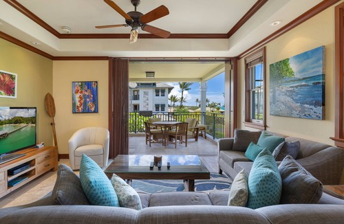 Waikoloa Condo | 2 BR Extended Floor Plan w an Ocean View - Hilton Waikoloa Access Included