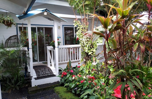 Hilo Cottage | HAWAII Hilo Town~Private GATED Botanical GARDEN COTTAGE w Koi Pond