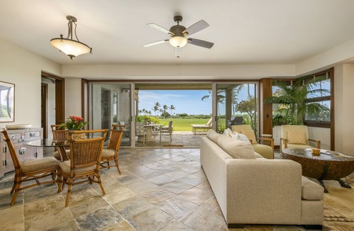 Kaupulehu Villa | Hualalai Fairway Villa 110C ~ garden level ~ w/signature outdoor shower