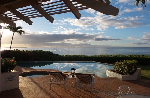 Kekaha House | Luxury Gated private acre , Beach front Rental,with pool,spa,sauna ,and more