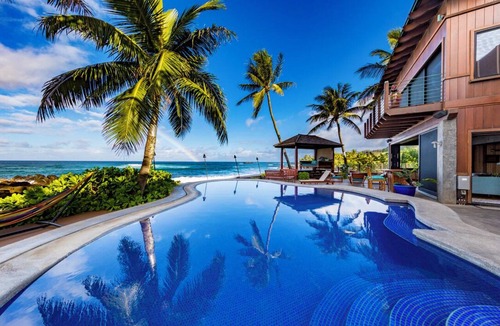 Waialee House | Samurai House by Gather: Oceanfront Estate w/Infinity Pool & Theater