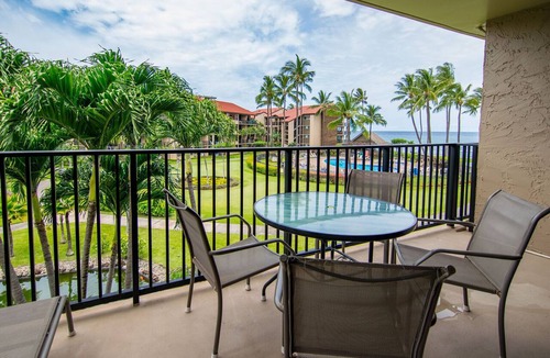 Honokowai Condo | Stunning ocean views with a well-equipped kitchen