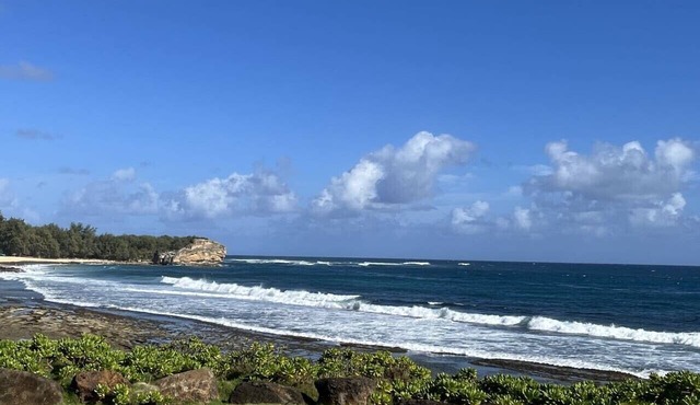Double Studio Suites with Private Pool and AC, walk to Beach in Koloa