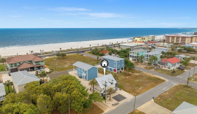 ☀️Ground Floor with Beach Views-Short Walk to Beach-Sugar Sand Cottage B☀️ in Mexico Beach