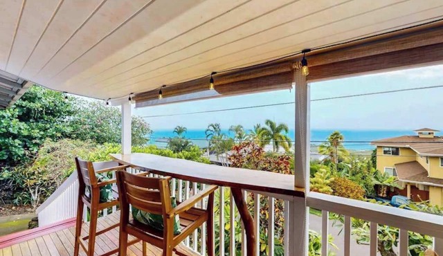 Kona Home with Separate Ohana, Ocean Views, Gazebo & Firepit in Kailua-Kona
