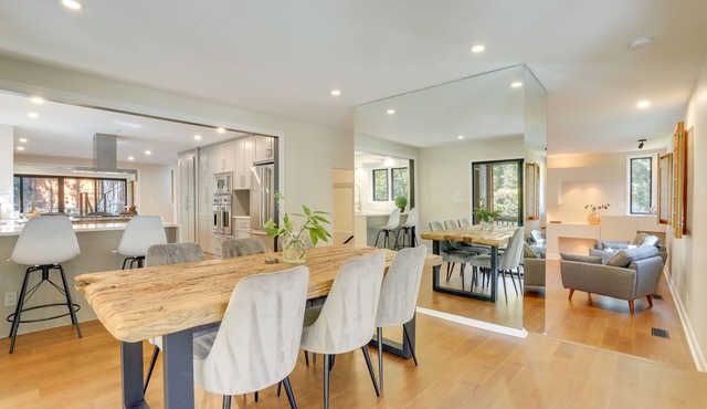 Mid-Century Modern Luxe Retreat w/Hot Tub & Decks in Sandy Springs