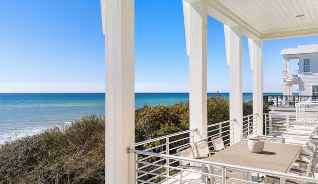 Sealah Huge Beachfront Home + Private Pool & Bikes in Inlet Beach