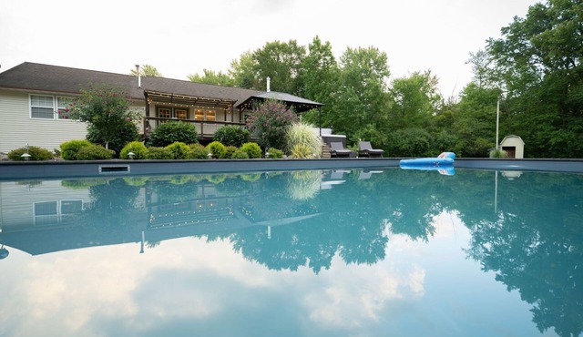 Secluded 5-Acre Oberlin Escape · Saltwater Pool & 6-Person Hot Tub in Oberlin