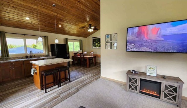 Spotlessly Clean Family Oasis | AC | King Beds | Breakfast | Fire Pit | 15 Min to Volcanoes National Park in Mountain View