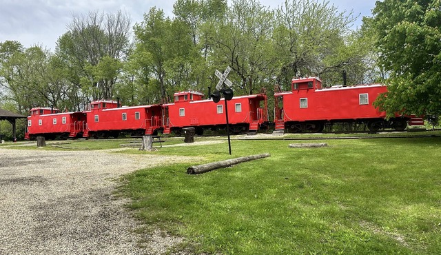 Uniquely Quaint Santa Fe Train Caboose 2 in Hanna City