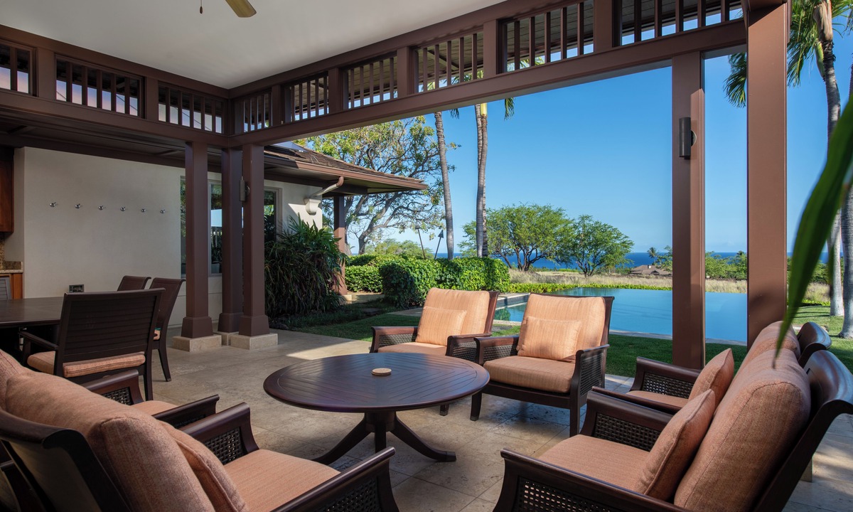 Kaupulehu House | Hualalai Hainoa Estate | private residence | pool | panoramic ocean views