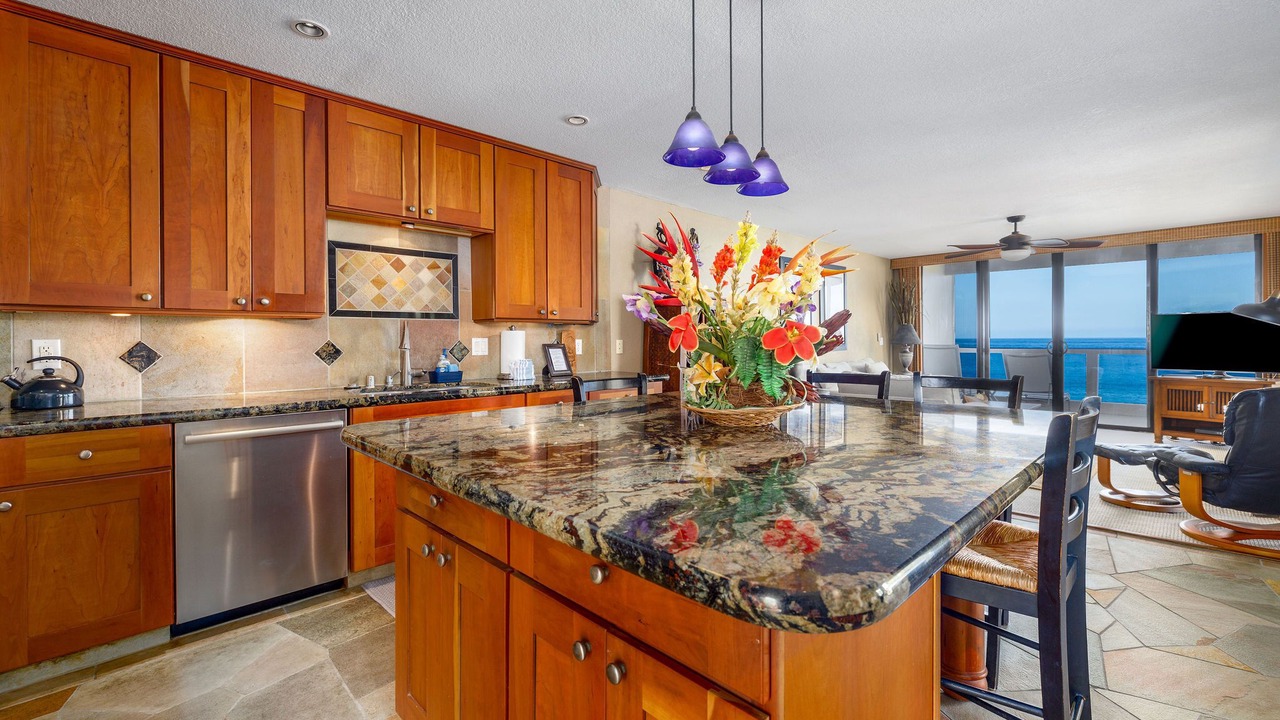 Photo of Kitchen in Kahaluu Bay