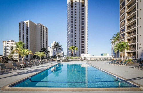Waikiki Condo | Ocean Views | Aston Waikiki Banyan 1BPO2 – Pool & Hot Tub