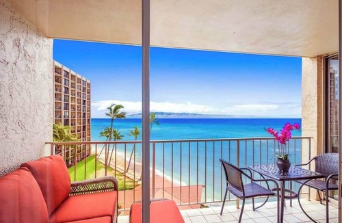 Kahana House | Ocean & Island views, AC, resort 1bedroom condo, AC, walk to shops & dining