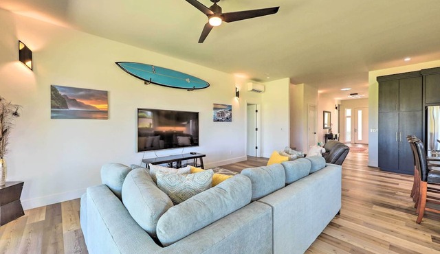 Spacious Kauai Getaway < 1 Mi to the Ocean! in Princeville