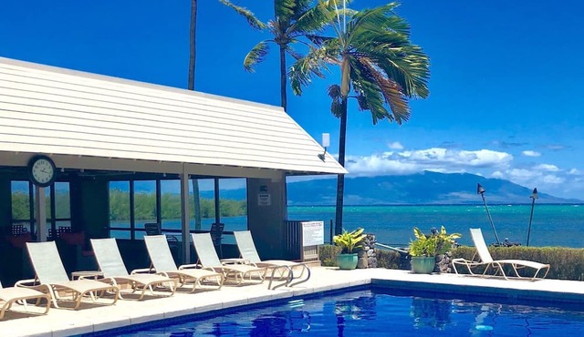 Oceanfront! Wavecrest Building "A" on the Island of Moloka'i. in Kaunakakai