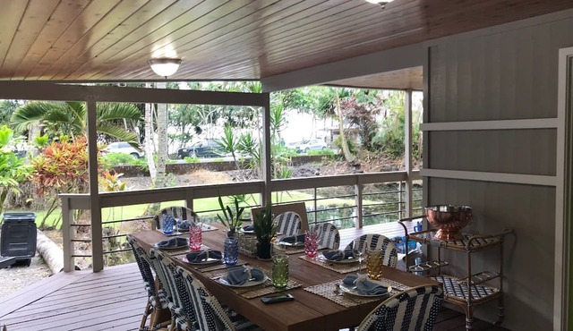 Private home across the street from the beach. Minutes from downtown Hilo