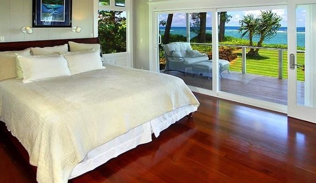 Spectacular Beachfront Home North Shore Haena Tropical Immersion TVNC#1116 in Hanalei