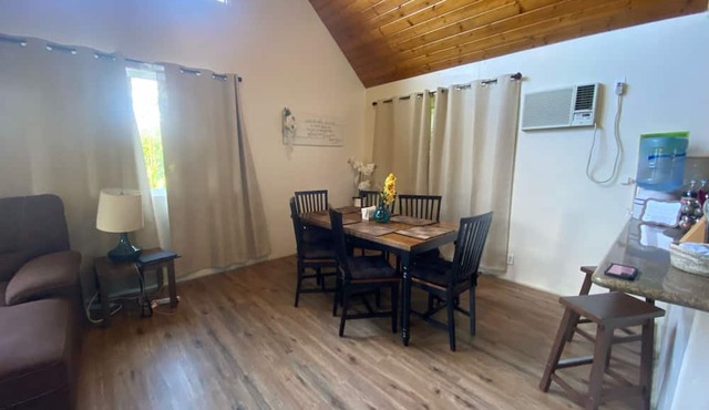 Charming AFrame home w/2BR, 2BA, office suite, AC, WiFi & outdoor living