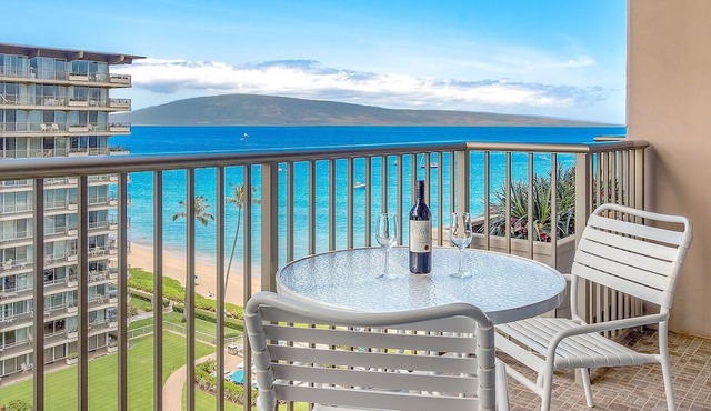 Maui Resort Rentals: The Whaler 1015 - Gorgeously Remodeled 10th Floor Interior Courtyard Studio, Spectacular Ocean and Mountain Views! in Lahaina