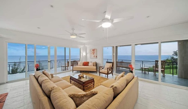 Waterfalling Estate is an oceanfront compound on the Big Island unlike any other
