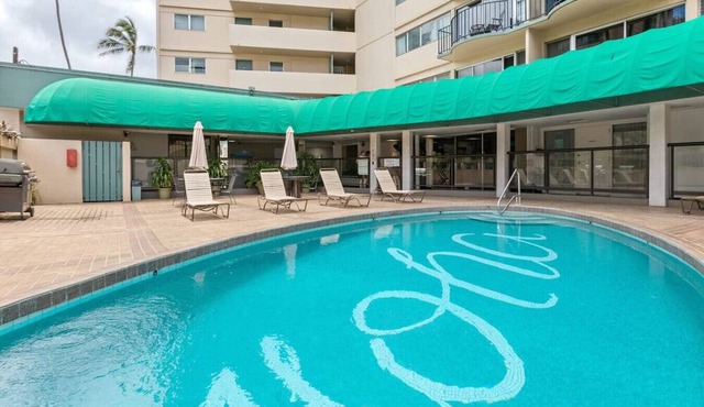 01 FREE Parking/10 min beach/2br-Waikiki/Ala Moana in Honolulu