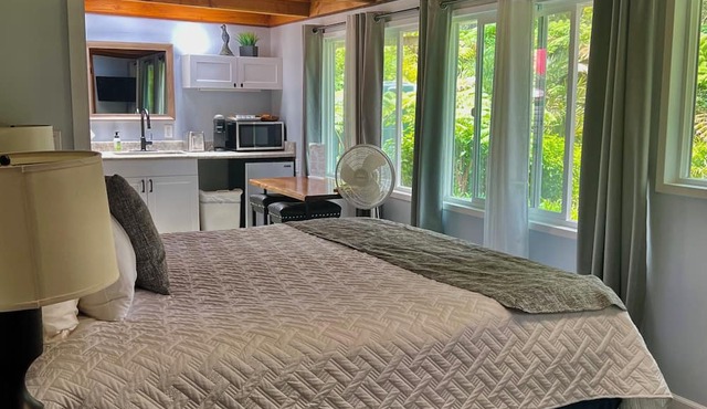 Aloha Junction Guesthouse Suites, stay and explore Kilauea Volcano Hawaii. in Volcano